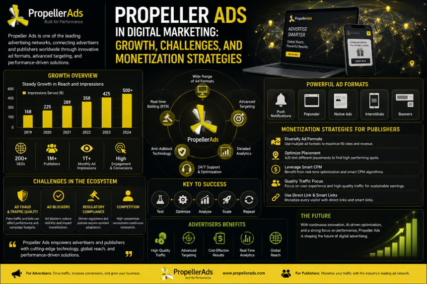 Propeller Ads in Digital Marketing: Growth, Challenges, and Monetization Strategies